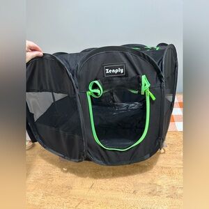 New Mesh Foldable Portable Dog Play Pen, with shade and carrying bag